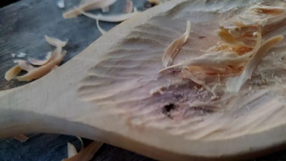 Sculpture d&#39;une cuillère