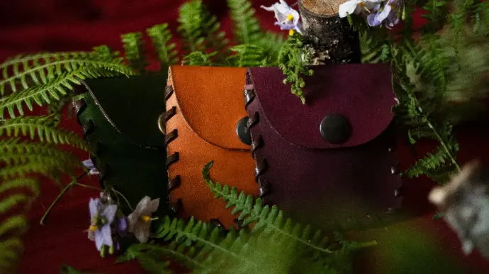 Porte-monnaie en cuir