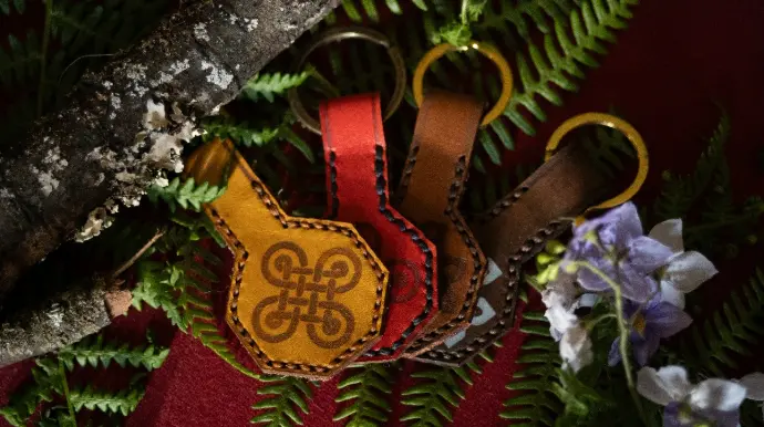 Porte-clés en cuir