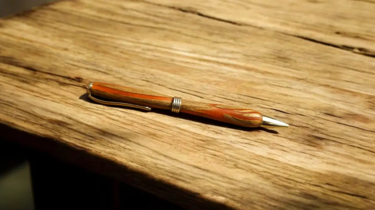 Stylo en bois + résine