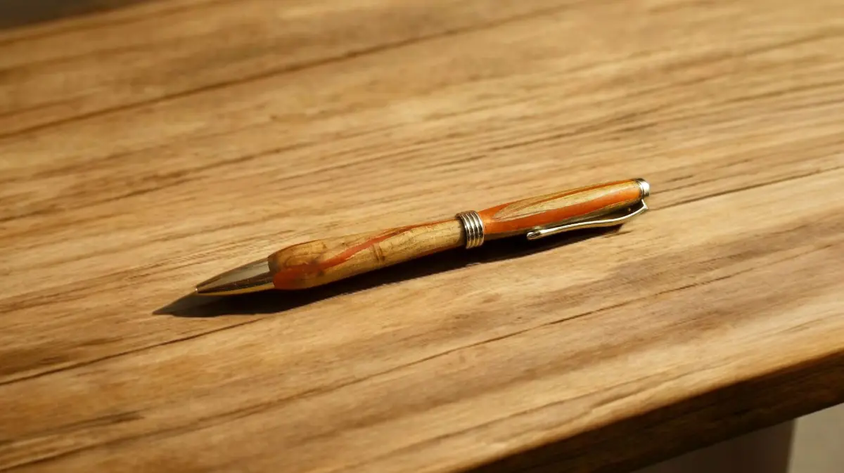 Stylo en bois + résine